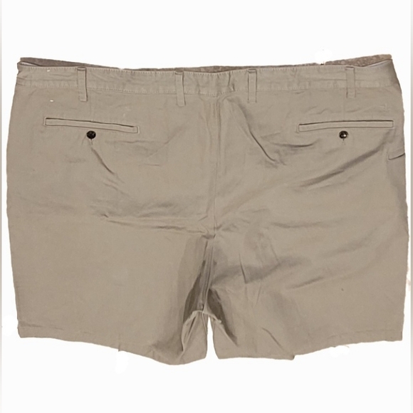 Levi Strauss Dockers Men's Khaki Chino Flat Front Big & Tall Shorts 50x10 - Picture 2 of 11